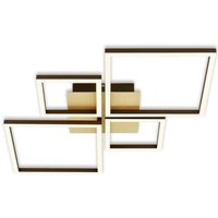 Briloner - gebraucht] LED-Deckenlampe Frame Deckenlampe Deckenlicht gold dimmbar 4-flammig von Briloner