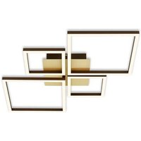 Briloner - gebraucht] Led Deckenlampe Frame Deckenlampe Deckenlicht Gold Dimmbar 4 Flammig170 B-Ware von Briloner