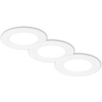 Briloner - 3er Set led Einbaustrahler 230V led Einbauleuchten Spots Flach Neutralweiß Briloner - 3er Set led Einbaustrahler 230V led Einbauleuchten Spots Flach Neutralweiß von Briloner