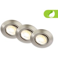 Briloner - 3er Set led Einbaustrahler led Einbauleuchten Spots schwenkbar dimmbar Ra90 von Briloner