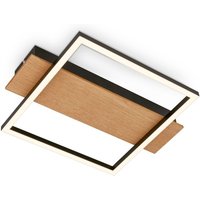 LED Deckenlampe Holz Deckenleuchte Wohnzimmer Schlafzimmer Warmweißes Licht von Briloner
