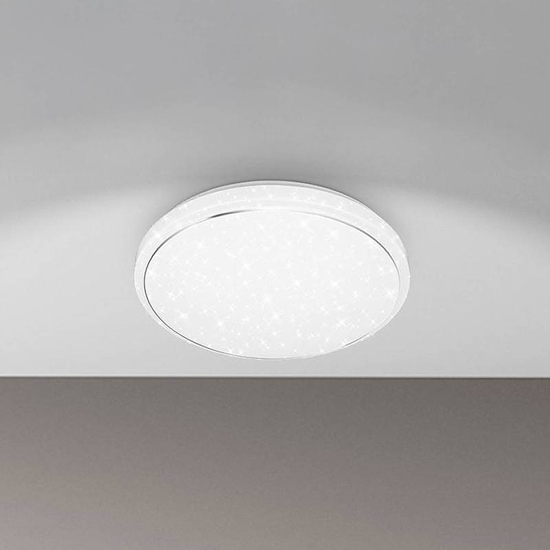 LED-Deckenleuchte Star, weiß, Sternendekor, CCT, dimmbar von Briloner