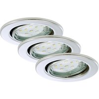 Briloner - LED-Einbauleuchten GU10 Set 3 flg 3 x 3W, 250lm chrom Deckenlampen & Kronleuchter Briloner - LED-Einbauleuchten GU10 Set 3 flg 3 x 3W, 250lm chrom Deckenlampen & Kronleuchter von Briloner