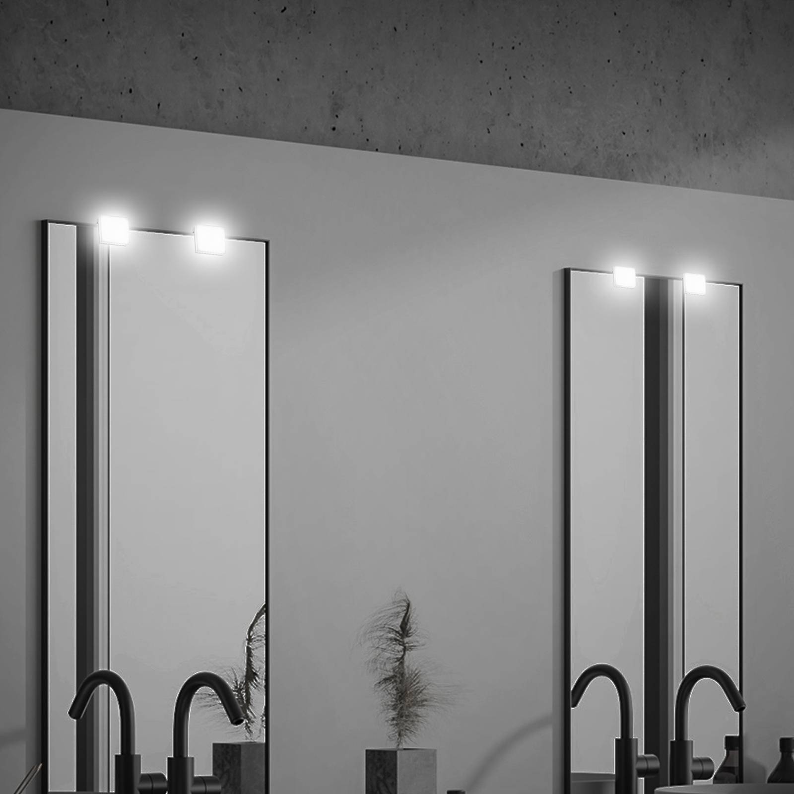 LED-Spiegelleuchte Aniani, weiß, 4.000 K, 2er-Set LED-Spiegelleuchte Aniani, weiß, 4.000 K, 2er-Set von Briloner