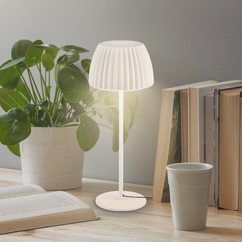 LED-Tischlampe Loca, altweiß, Höhe 36 cm, Metall/Kunststoff von Briloner