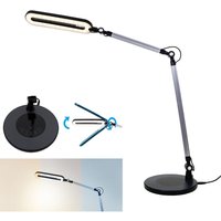 Led Tischleuchte Briloner leuchten swan, 9 w, 700 lm, IP20, schwarz, Kunststoff, Dimmbar, ø 20 cm von Briloner