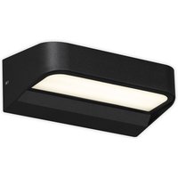 Led Außenwandleuchte Briloner leuchten ahlen, 8 w, 400 lm, IP44, schwarz, Metall-Kunststoff, 14,2 x 8,3 x 5,2 cm von Briloner