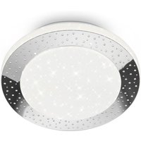 Briloner - Leuchten cercle led Deckenleuchte 1x led Fernbedienung 15 w 1600 lm Kunststoff Chrom von Briloner