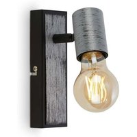 Briloner - Wandleuchte Wandlampe VSchwenkbar Spot 1xE27 max. 60 Watt Antik-silber von Briloner