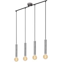 Briloner - Leuchten longa - Pendelleuchten - 4031044 - Silver Crafted - 4-flammig - E27 Fassung max. 60 Watt - 85 x 10 x 110 cm von Briloner