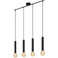 Leuchten longa - Pendelleuchten - 4031045 - Black Steel - 4-flammig - E27 Fassung max. 60 Watt - 85 x 10 x 110 cm - Briloner von Briloner