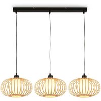 Pendant lamp, bamboo nature, excl. 3xE27/max.10W von Briloner