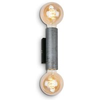 Briloner - Leuchten rugir - Wand-& Deckenleuchte - 3710024 - Silver Crafted - 2-flammig - E27 Fassung max. 60 Watt - 16 x 6 x 8 cm von Briloner