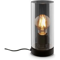 Tischleuchte, schwarz, Rauchglas, 1xE27/max.10W Tischleuchte, schwarz, Rauchglas, 1xE27/max.10W von Briloner