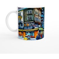 Keramiktasse Mit Aquarellfarben Von Zermatt | Schweiz Vom Künstler | C Brindarica Bose Keramiktasse Mit Aquarellfarben Von Zermatt | Schweiz Vom Künstler | C Brindarica Bose von Brindasartshop