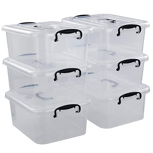 Bringer 6 Stück Durchsichtige Boxen mit Deckel, Aufbewahrungsbox mit Deckel Durchsichtig 8 L Bringer 6 Stück Durchsichtige Boxen mit Deckel, Aufbewahrungsbox mit Deckel Durchsichtig 8 L von Bringer