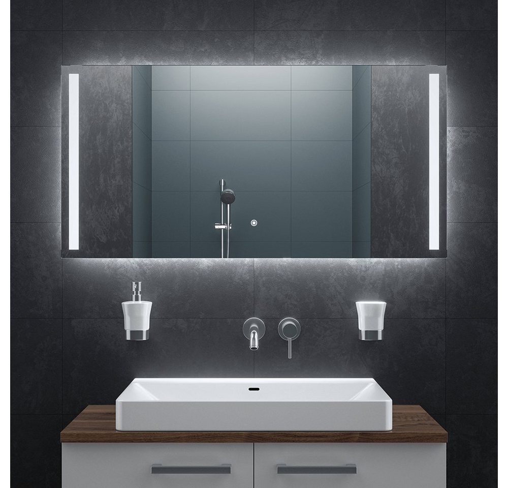Bringer Badspiegel BRS103, Badezimmerspiegel mit Anti-Beschlag und Speicherfunktion, 60x80cm von Bringer