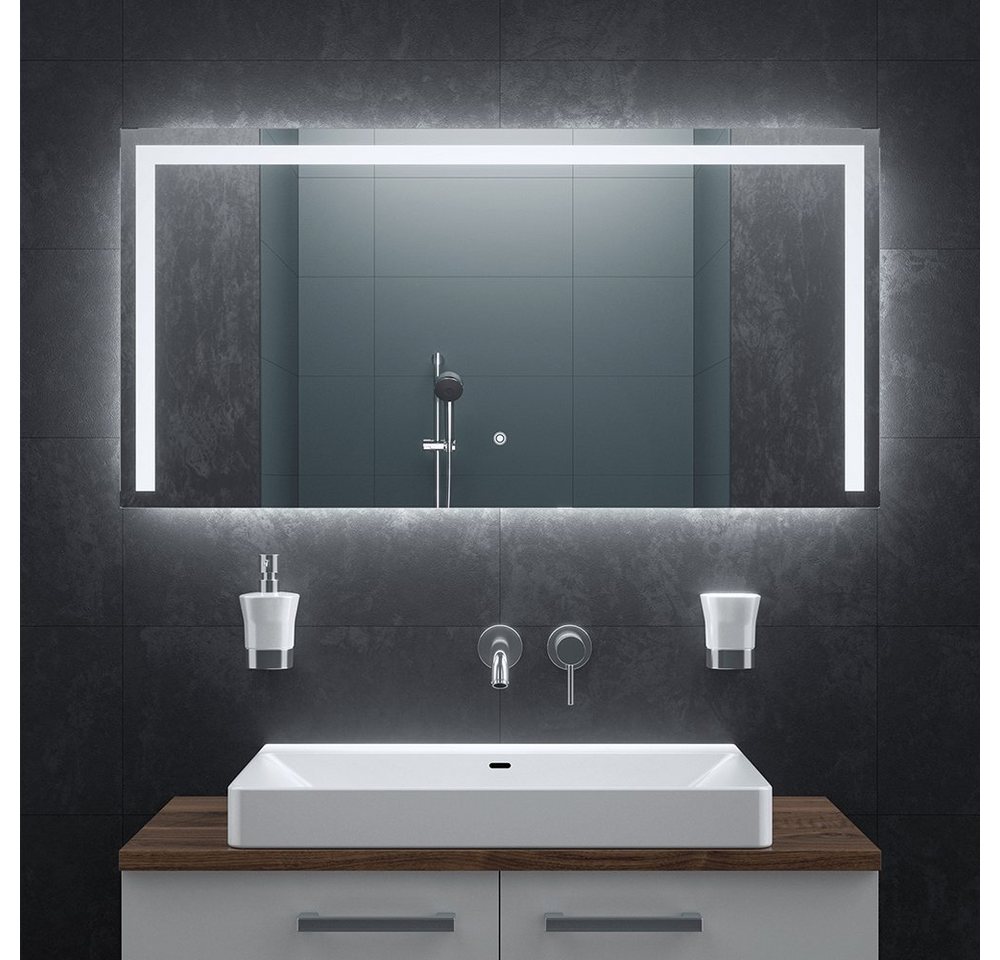 Bringer Badspiegel BRS105, Badezimmerspiegel mit Anti-Beschlag und Speicherfunktion von Bringer