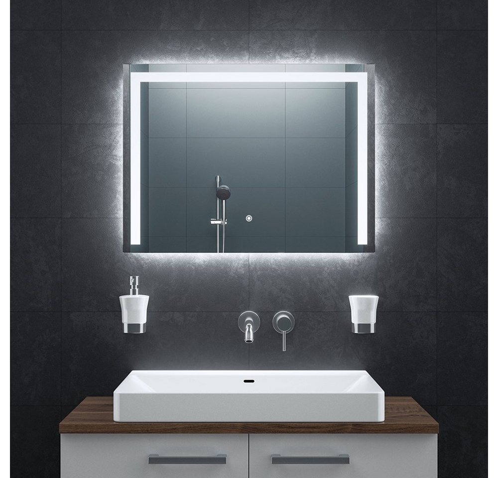 Bringer Badspiegel BRS105, Badezimmerspiegel mit Anti-Beschlag und Speicherfunktion von Bringer