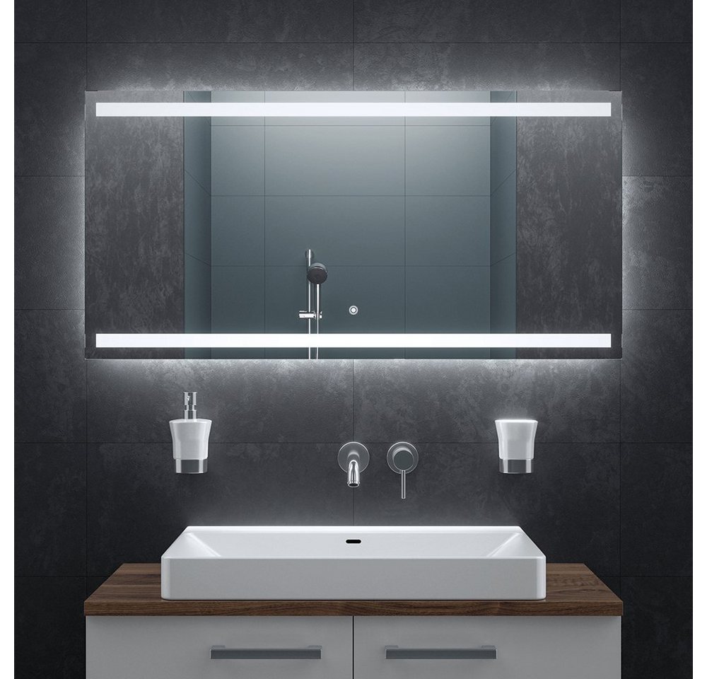 Bringer Badspiegel BRS106, Badezimmerspiegel mit Anti-Beschlag und Speicherfunktion von Bringer
