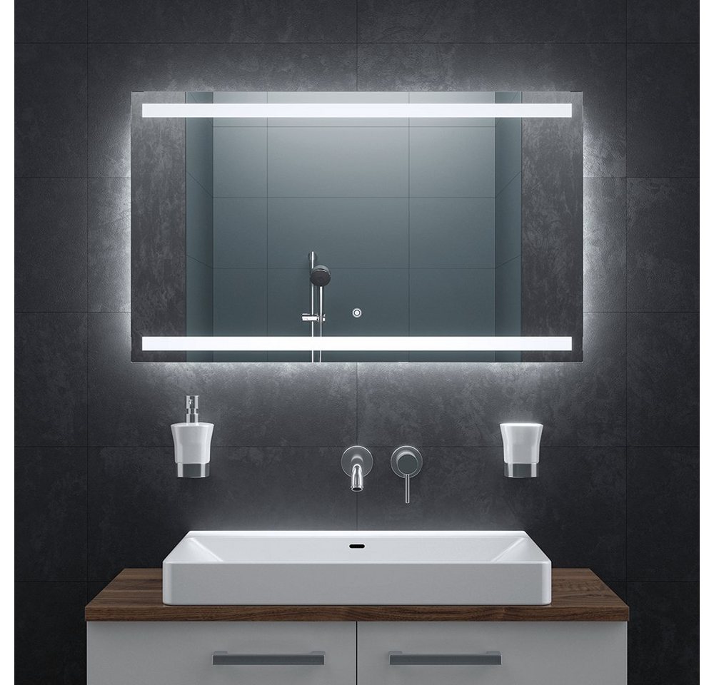 Bringer Badspiegel BRS106, Badezimmerspiegel mit Anti-Beschlag und Speicherfunktion von Bringer