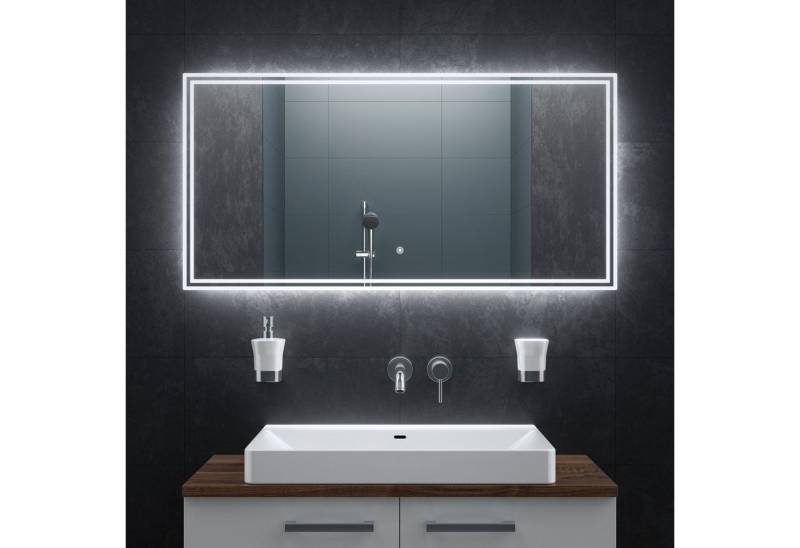 Bringer Badspiegel BRS107, Badezimmerspiegel mit Anti-Beschlag und Speicherfunktion von Bringer