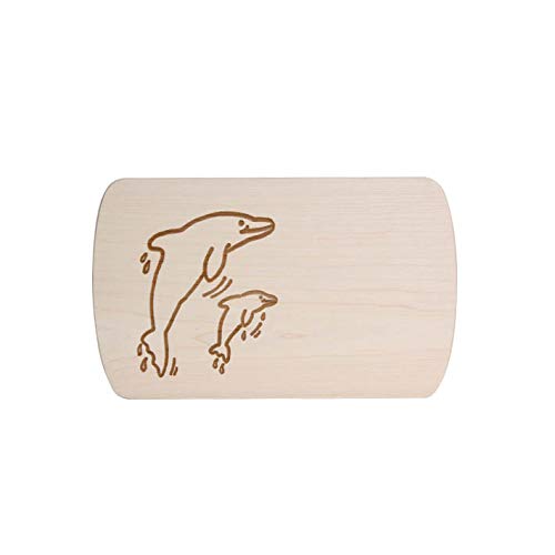 Brink Holzspielzeug Frühstücksbrettchen Frühstücksbrett Delfin mit kostenloser Gravur Vesper Holz Name Brett neu von Brink Holzspielzeug
