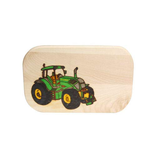 Frühstücksbrettchen Trecker Grün - Frühstücksbrett mit kostenloser Namens-Gravur - Vesper Holz -personalisiertes Brett mit Motiv Trecker Grün Frühstücksbrettchen Trecker Grün - Frühstücksbrett mit kostenloser Namens-Gravur - Vesper Holz -personalisiertes Brett mit Motiv Trecker Grün von Brink Holzspielzeug