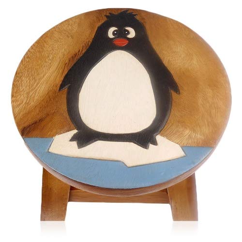 Brink Holzspielzeug Kinder Hocker Pinguin Personalisiert Schemel Kinderzimmer Holz Wood Geschenk Stabil Tisch Sitzgruppe von Brink Holzspielzeug
