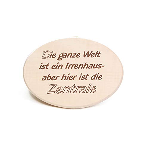 Brink Holzspielzeug Spruchbrett Die ganze Welt ist EIN Irrenhaus – Lustige Wanddeko aus Ahornholz Brink Holzspielzeug Spruchbrett Die ganze Welt ist EIN Irrenhaus – Lustige Wanddeko aus Ahornholz von Brink Holzspielzeug