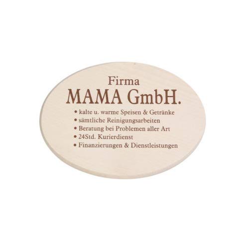 Brink Holzspielzeug Spruchbrett Mama GmbH Spruchschild Wandschild Holz Aufhänger Türschild Schild … von Brink Holzspielzeug