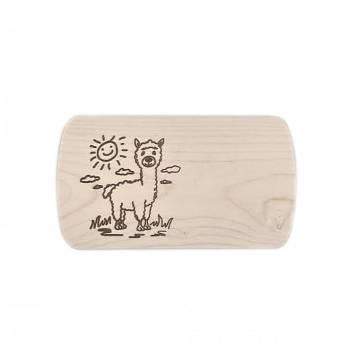 Frühstücksbrett Alpaka personalisiertes Holzbrett Kinder Frühstücksbrett mit Namensgravur von Brink Holzspielzeug