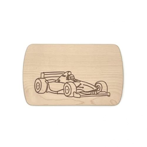 Frühstücksbrett Formel 1 Auto Frühstücksbrettchen personalisiertes Holzbrett Frühstücksbrett mit Namensgravur von Brink Holzspielzeug