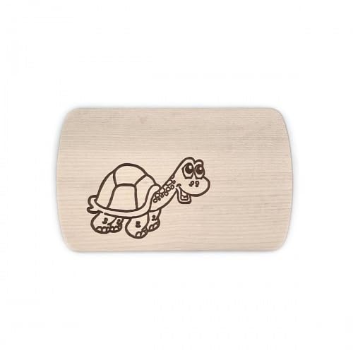 Frühstücksbrett Schildkröte personalisiertes Holzbrett Kinder Frühstücksbrett mit Namensgravur von Brink Holzspielzeug
