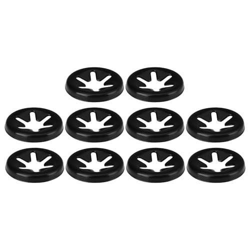 Briny River 100 Stück 4 Mm 6-Zähne Unterlegscheiben Aufsteckclips 11,5 Mm Außendurchmesser Federstahl für 4 Mm Welle von Briny River