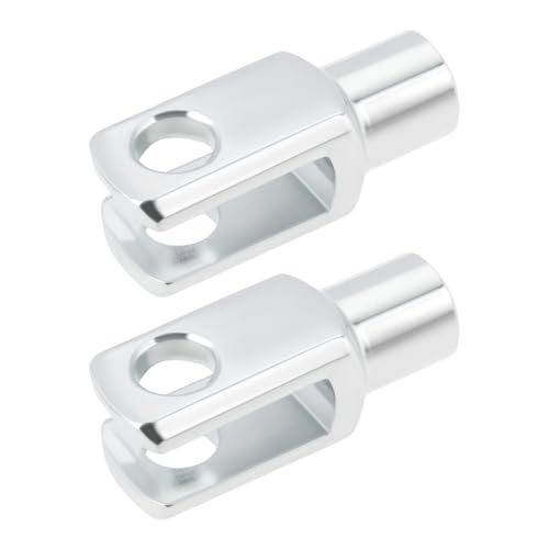 Briny River 2 Stück M6 x 1 Luftzylinder-Gabelkopfende, 31 mm, Rechtshänder, Innengewinde, Y-Stecker für elektronische Automatisierungsausrüstung von Briny River