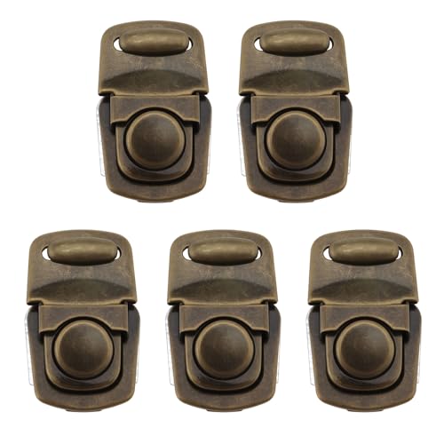 Briny River 5 Stück Bronzefarbene Metallschnallenschlösser Geschlossen Größe 4,5 X 3 Cm Geeignet für Taschen Geldbörsen Boxen Briny River 5 Stück Bronzefarbene Metallschnallenschlösser Geschlossen Größe 4,5 X 3 Cm Geeignet für Taschen Geldbörsen Boxen von Briny River