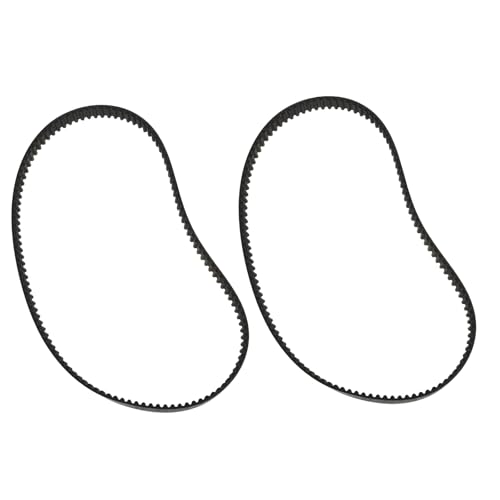 Briny River Rasenmäher-Riemen, HTD3573M, Länge 357 mm, Breite 12 mm, kompatibel mit Powerbase SCM32A, 3M-357-12, 2 Stück von Briny River