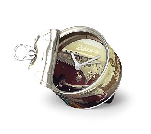 BRISA VW Collection - Volkswagen T1 Bulli Bus Tisch-Uhr, Magnet-Uhr, MyClock auch personalisierbar, Foto-Geschenk (Highway 1) von BRISA