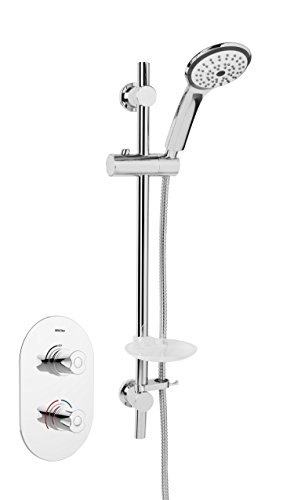 Bristan AR3 SHCMT C Artisan Duscharmatur mit Thermostat, 2 Steuerungen, Chrome, Shower with Kit von Bristan