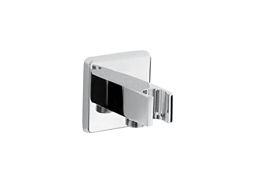 Bristan C WOSQ02 C Shower Acc Contemporary Square Wall Outlet with Handset Holder Bracket Duschzubehör, Verchromt von Bristan