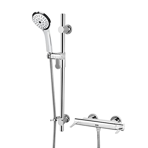 Bristan DUL2 SHXARFF C Design Utility Hebelmischer mit verstellbarem Duschsystem und schnell montierbarer Wandbefestigung, Chrom Bristan DUL2 SHXARFF C Design Utility Hebelmischer mit verstellbarem Duschsystem und schnell montierbarer Wandbefestigung, Chrom von Bristan