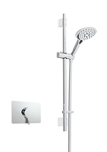 Bristan FLT SQSHCAR C Flöte verborgenes sequentielles Duschventil mit verstellbarem Duschset, Chrome, Shower w/Kit von Bristan