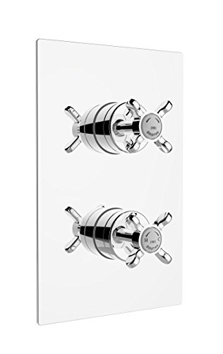 Bristan N2 shcdiv C 1901 Einbauleuchte Thermostat Dual Control Dusche Ventil mit Integral Zwei Auslauf Umsteller, chrom von Bristan