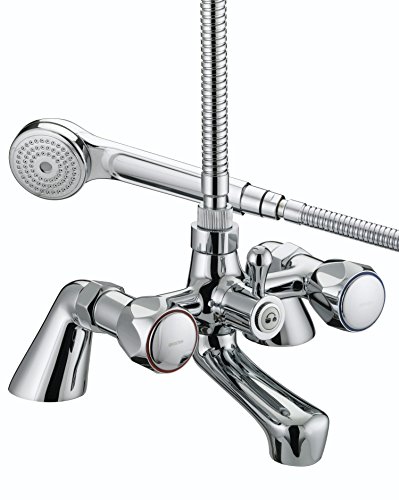 Bristan VAC pbsm C MT verchromtem Club Säule Bad Dusche Mixer mit Metall Köpfe von Bristan