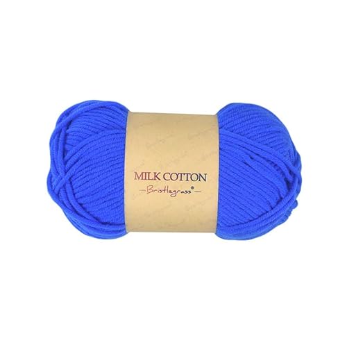 Bristlegrass Royal Chenille-Garn, Original, 100 % Pompons, Milch-Baumwolle, Handstricken, Fine-Sport-Samtgarn zum Häkeln (50 g, 115 Yd) von Bristlegrass