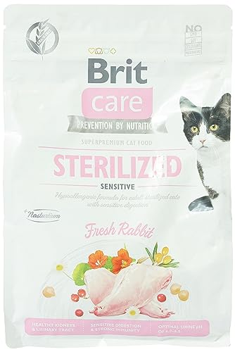Brit Care Sensitive Trockenes Katzenfutter, Kaninchenfleisch, kastriert, Erwachsene, ohne Getreide, 2 Kg Brit Care Sensitive Trockenes Katzenfutter, Kaninchenfleisch, kastriert, Erwachsene, ohne Getreide, 2 Kg von Brit Care