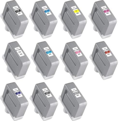 BritBolt 330 ml kompatibel mit PFI-3300 Tintenkassette Full Pigment Tinte funktioniert mit ImagePrograf 4600S 6600S Pro-2600 Pro-4600 Pro-6600 Universal Fit Aftermarket Ersatz(Gray) von BritBolt