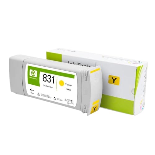 BritBolt 775 ml kompatible Tintenpatrone Arbeiten mit 831 Latex -Tintenkompatibel mit Latex 110 115 310 315 330 335 360 365 370 560 570 L360 Drucker Universal Fit Drittanbieter Ersatz(Yellow) von BritBolt