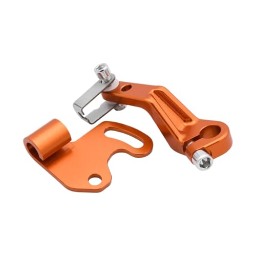 BritBolt CNC Aluminium Ein Fingerkupplungshebel Armkompatibel mit 790 890 Abenteuer R 2018-2025 Modelle passt zu 800 m Motorrad.(Orange) von BritBolt